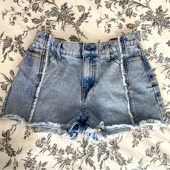 Banjara Jean Shorts Distressed Frayed Size 00/22 - Picture 1 of 6